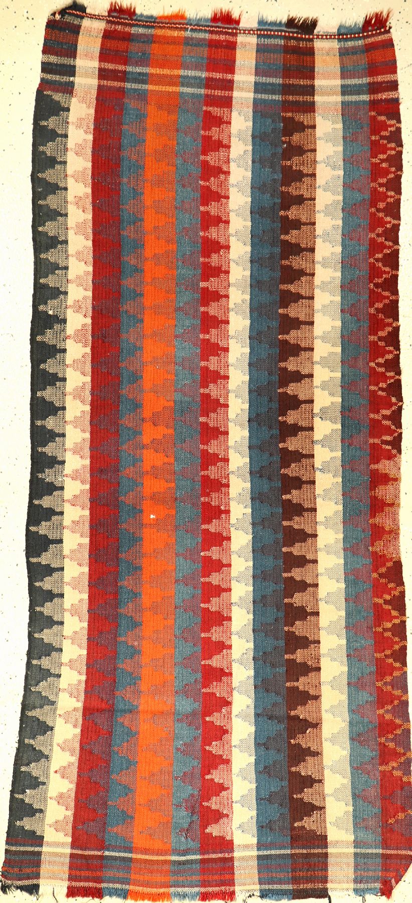 Gashgai-Moj Kelim alt, Persien, um 1940, Wolle auf Wolle, ca. 202 x 94 cm, EHZ: 2-3