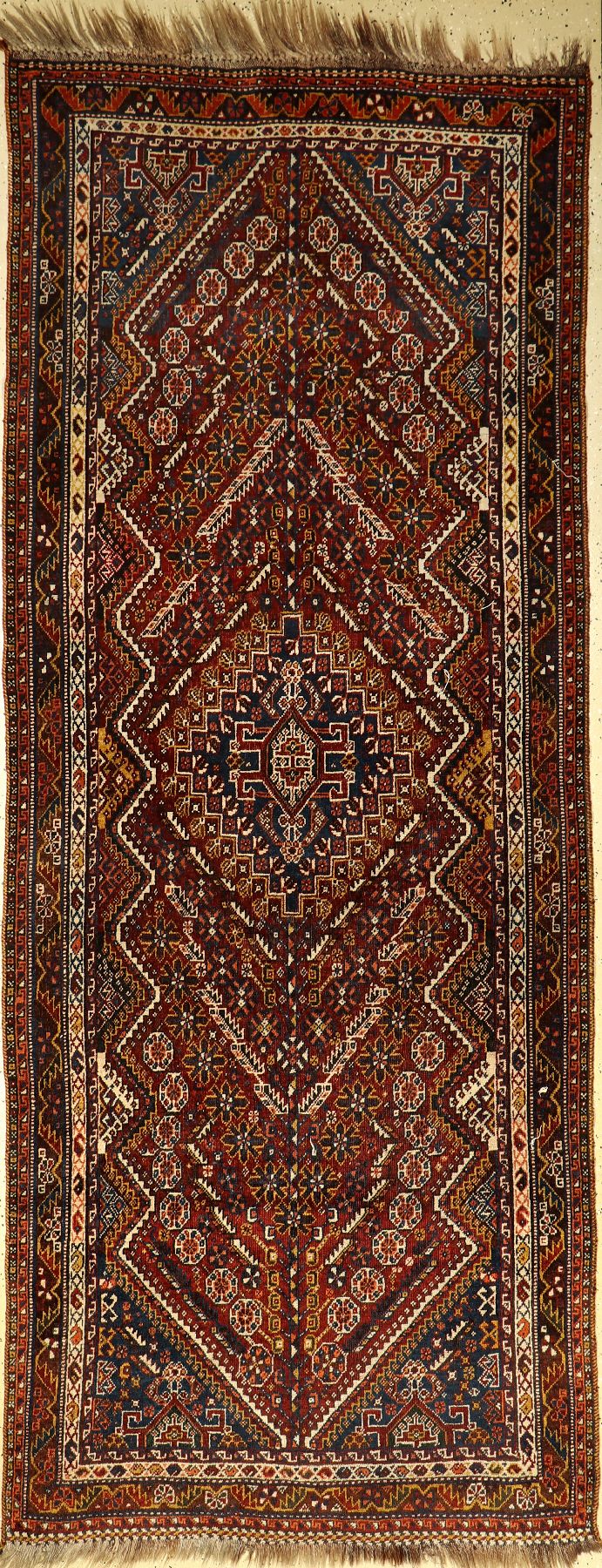 Schiraz, Persien, um 1940, Wolle auf Wolle,ca. 307 x 122 cm, EHZ: 3