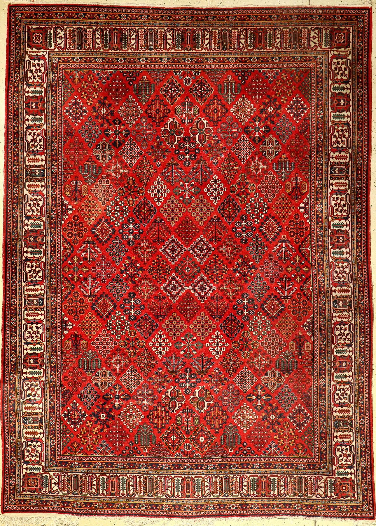 Meymeh alt, Persien, ca. 60 Jahre, Wolle auf Baumwolle, ca. 314 x 231 cm, EHZ: 4