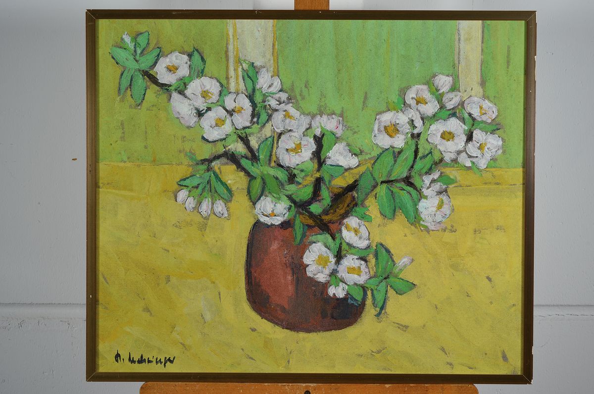 Detail k: Helga Mehringer, zeitgen. Künstlerin, lebt in Landau/Pfalz und Prien am Chiemsee, erhielt 2001 den Europäischen Kunstpreis in Prag, ...