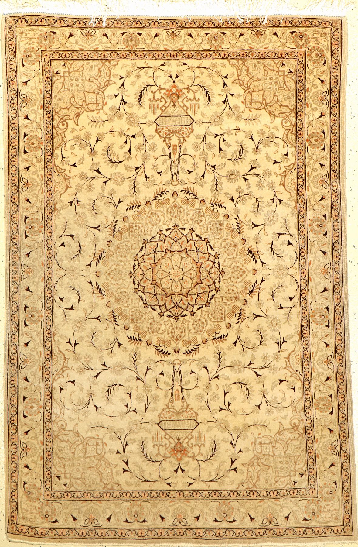 Keschan alt, Persien, ca. 60 Jahre, Wolle auf Baumwolle, ca. 158 x 105 cm, EHZ: 3-4