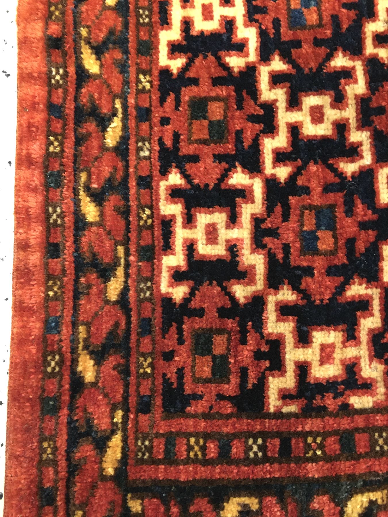 Detail d: Ersari "Jollar" antik, Turkmenistan Amu-Darja, 19.Jhd., Wolle geknüpft auf Wolle. Seltener Schmuckbehang der Ersaren mit sogenannten ...