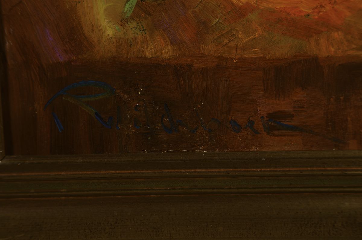 Detail a: Roel Wildboer, 1902-1985, Niederlande, Blumenstillleben, Öl/Lwd, links unten signiert, ca. 80x60cm, R. ca. 96x76cm