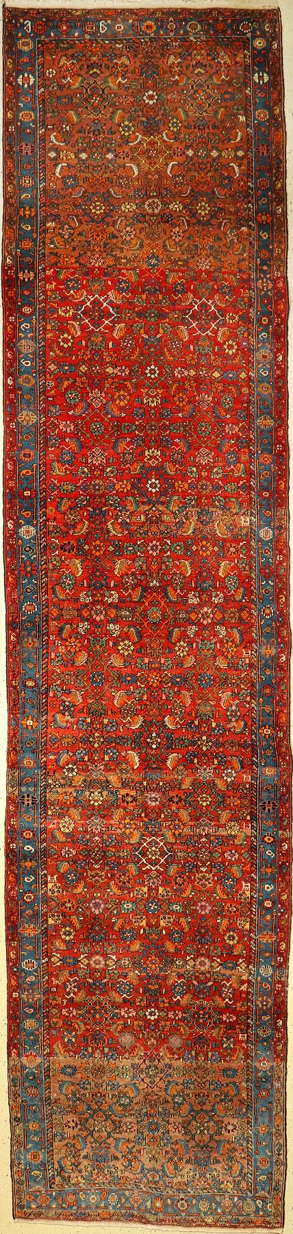 Bidjar, Persien, ca. 40 Jahre, Wolle auf Baumwolle, ca. 490 x 112 cm, EHZ: 3