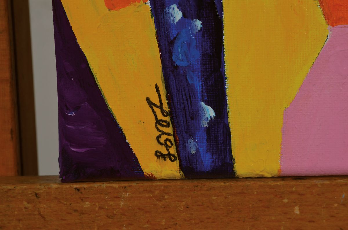 Detail a: Abbaszadeh Forouzan,geb. 1978, Studium für Kunst/Grafik in Iran, lebt seit 2016 in Hamburg, Hier: Öl/Lwd links unten sign., ca. 60x40 cm