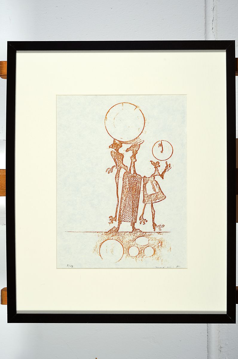 Detail k: Max Ernst, 1893 - 1983, Farblithographie auf festem Japanbütten, handsigniert, num. 9/69, aus 1970, Blatt aus der Vorzugsausgabe der Suite ...