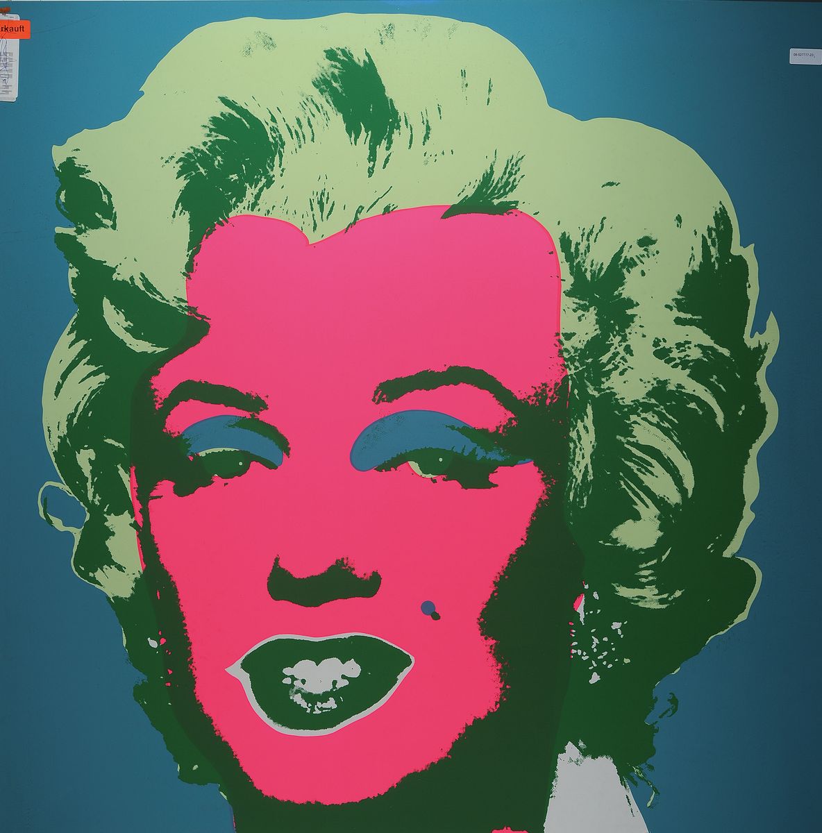 nach Andy Warhol, "Marilyn Monroe 11:30", published by Sunday B. Morning, Siebdruck auf festem Museumskarton, rückseitig befindet sich der ...