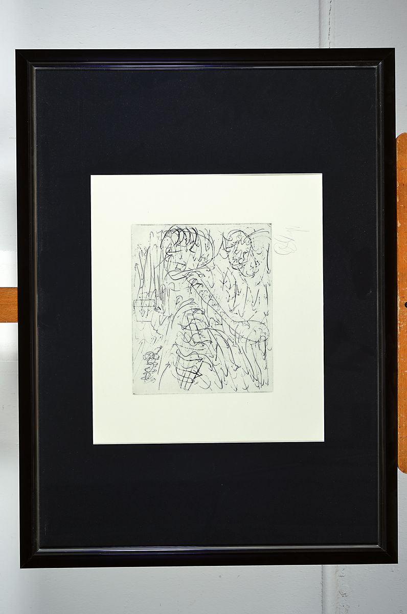 Detail k: Tony Cragg, geb. 1949, Radierung auf Bütten, handsign., Blattgröße 34 x39.7 cm, Plattengröße 20.4 x 25 cm, Rahmen 55 x 75 cm, handsigniert