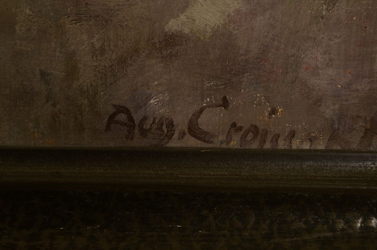 Detail a: August Croissant, 1870 Landau-1941 Edenkoben, Üppiges Stillleben mit Sommerblumen, Öl/Lwd, rechts unten signiert, ca. 94x78cm, R. ca. 104x88cm