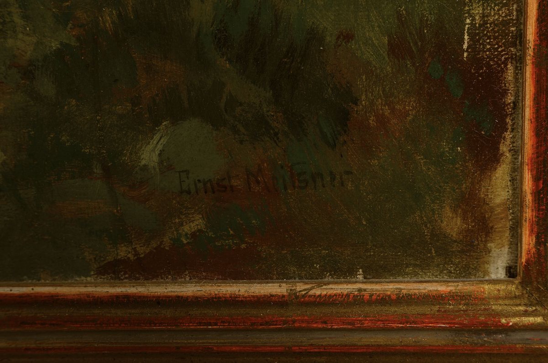 Detail a: Ernst Adolph Meissner, 1837 Dresden - 1902 München, Studium an der Dresdener Akademie bei Robert Kummer, seit 1870 in München ansässig, bekannt ...