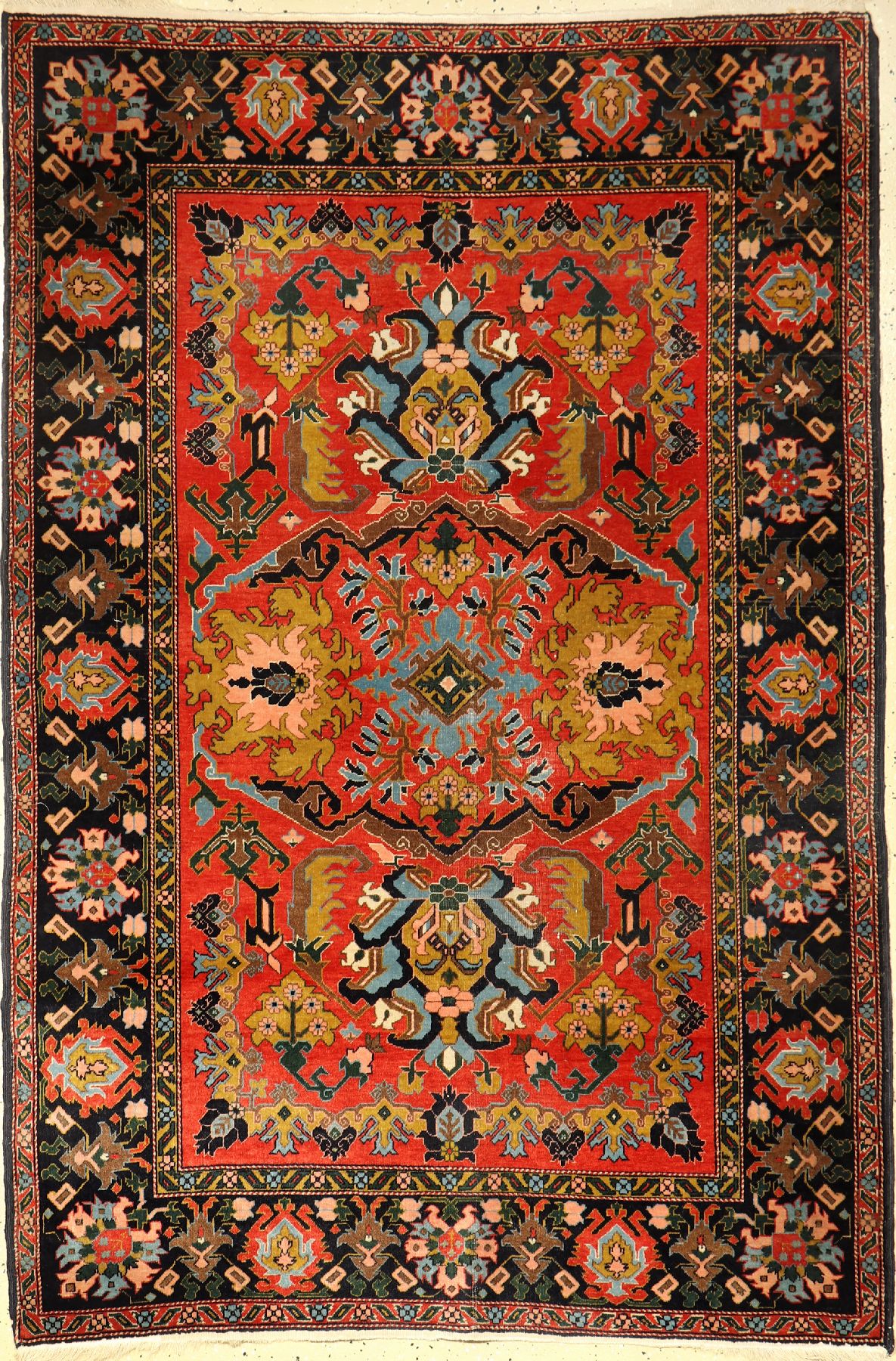 Feiner Azeri alt, Persien, ca. 60 Jahre, Korkwolle, ca. 183 x 122 cm, feine Knüpfung, dekorativ, EHZ: 3