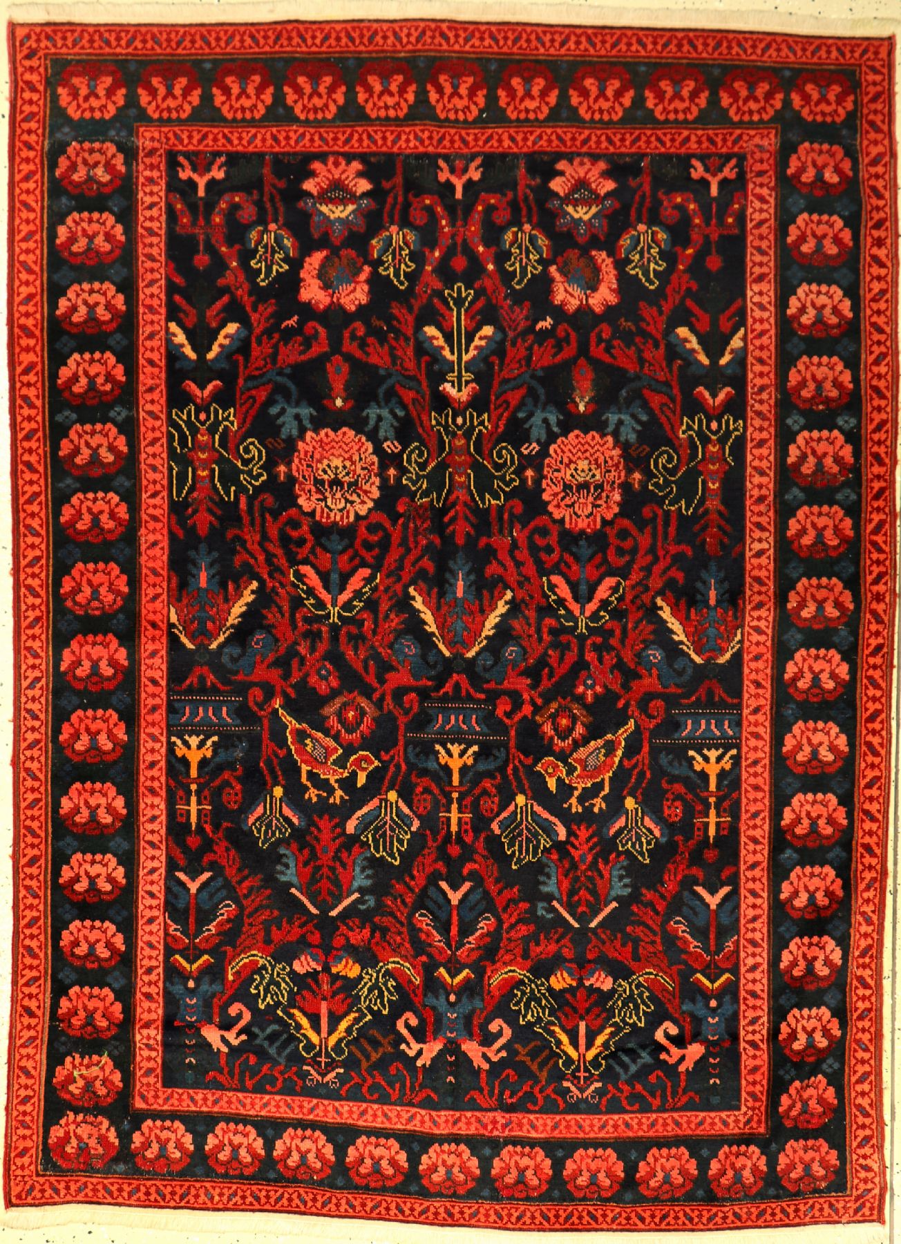 Seikur antik (Fragment), Kaukasus, um 1890,Wolle auf Wolle, ca. 191 x 141 cm, EHZ: 3 (neuzusammengefügt)