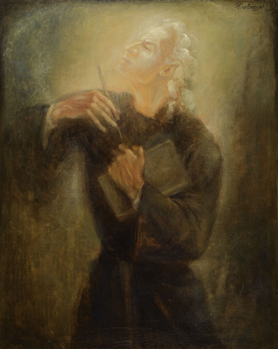 Heinz Sprenger, 1914 Cranz-1984 Timmendorfer Strand, Kopernikus, Öl/Lwd, rechts oben signiert und dat. 48, rückseitig betitelt, ca. 100x80cm, R. ...