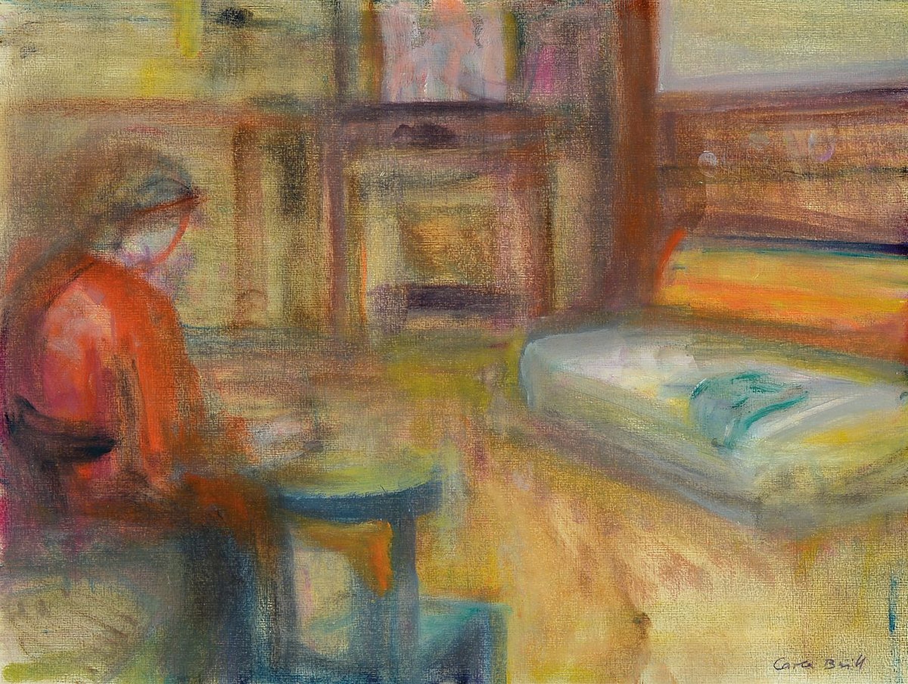 Carla Brill, 1906 Frankfurt - 1994, Deutsche Bildhauerin, Malerin und Zeichnerin, Studium an der Kunstgewerbeschule Frankfurt am Main, später ...