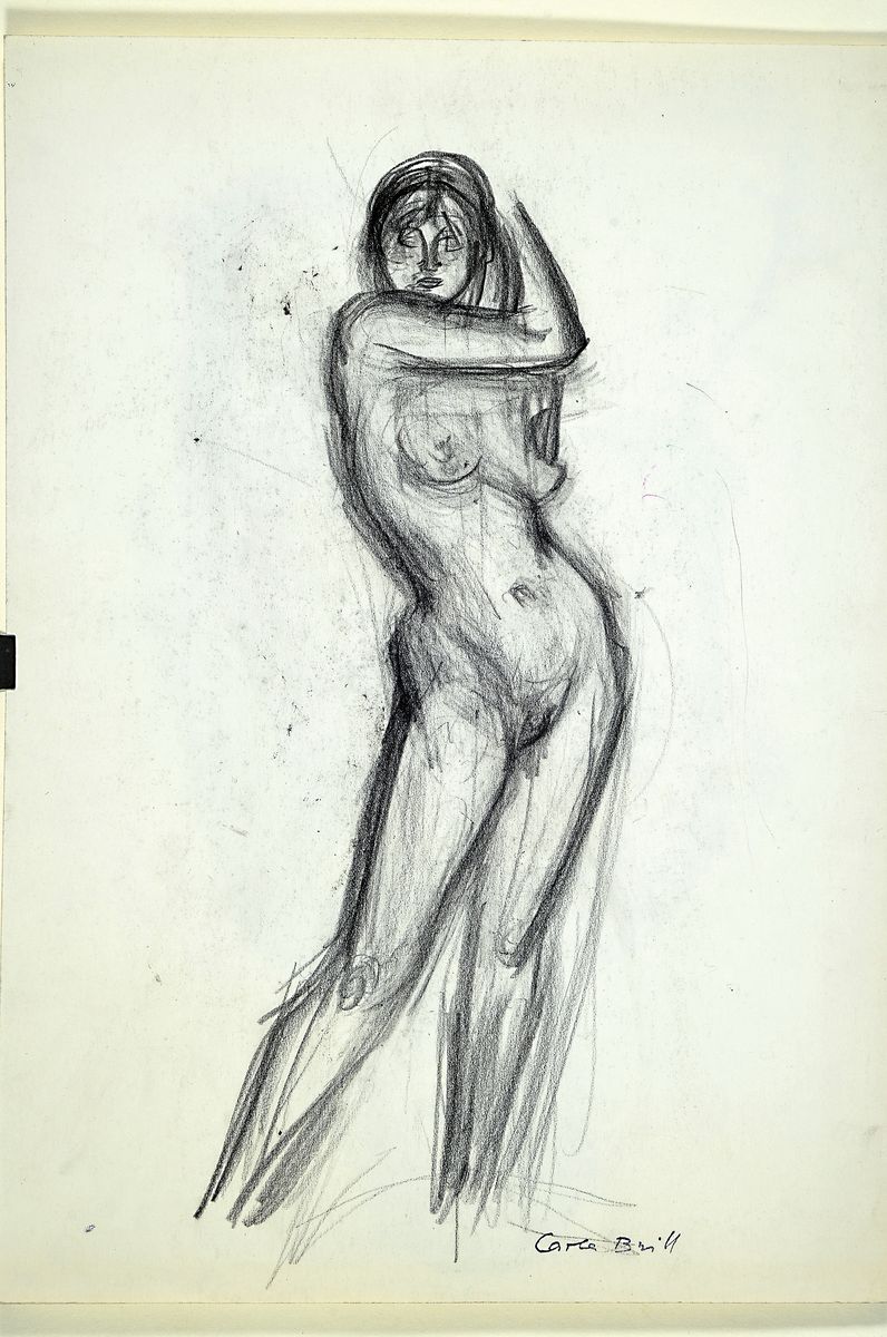 Detail n: Carla Brill, 1906 Frankfurt-1994, Deutsche Bildhauerin, Malerin und Zeichnerin, Studium an der Kunstgewerbeschule Frankfurt am Main, später ...