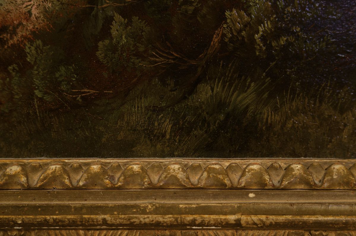 Detail a: Joseph Heinrich Marr, 1807 Hamburg - 1871 München, Studium an der Kunstakademie in München, private Studien u.a. bei Heinrich Bürkel und ...