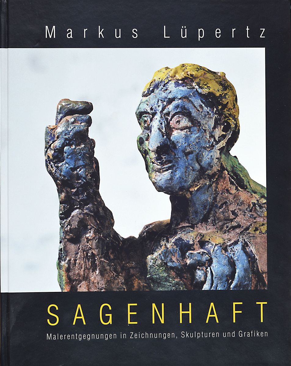Detail a: Markus Lüpertz, geb. 1941, Ausstellungskatalog "Sagenhaft", ca. 30x23,5