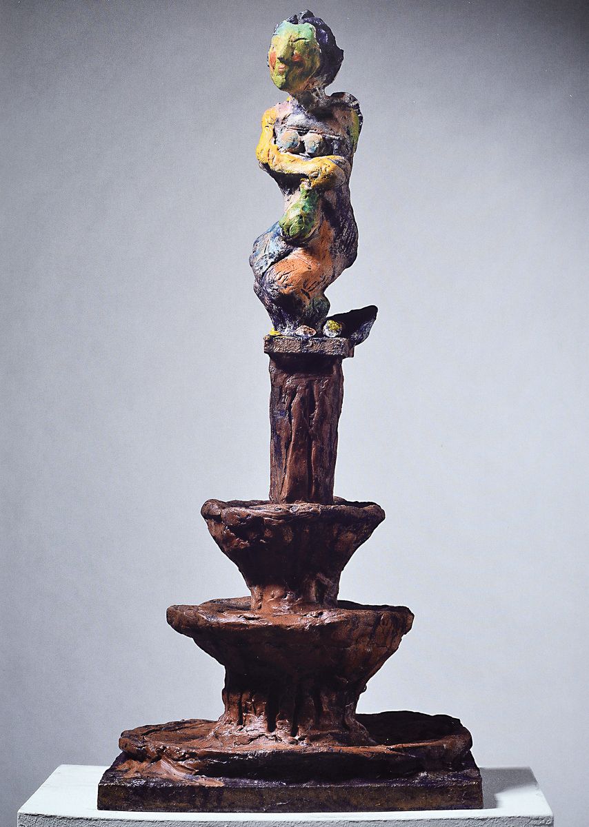 Detail b: Markus Lüpertz, geb. 1941, Ausstellungskatalog "Sagenhaft", ca. 30x23,5