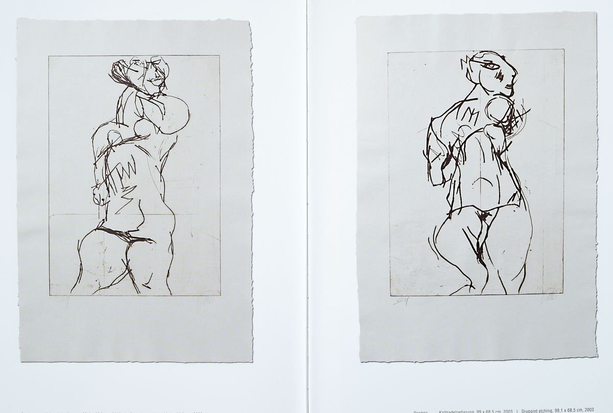Detail c: Markus Lüpertz, geb. 1941, Ausstellungskatalog "Sagenhaft", ca. 30x23,5