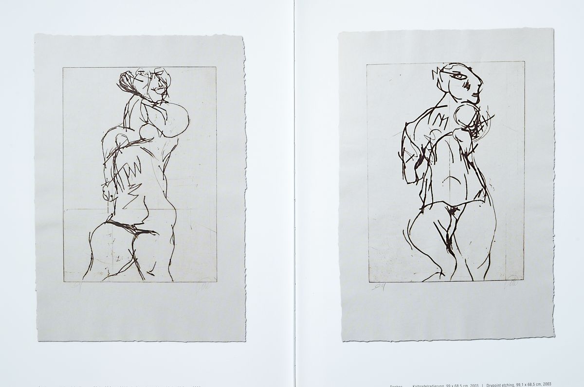 Detail n: Markus Lüpertz, geb. 1941, Ausstellungskatalog "Sagenhaft", ca. 30x23,5