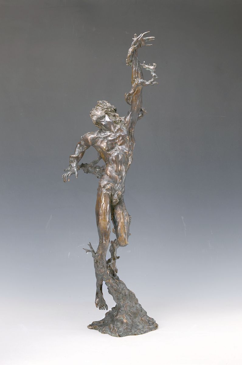 Mikhail Belov, geb. 1962 Leningrad, "Crucifixion", Bronze, ausdrucksvolle, Arbeit,Auflage 9, Monogramm nicht gefunden, neue Auffassung und ...