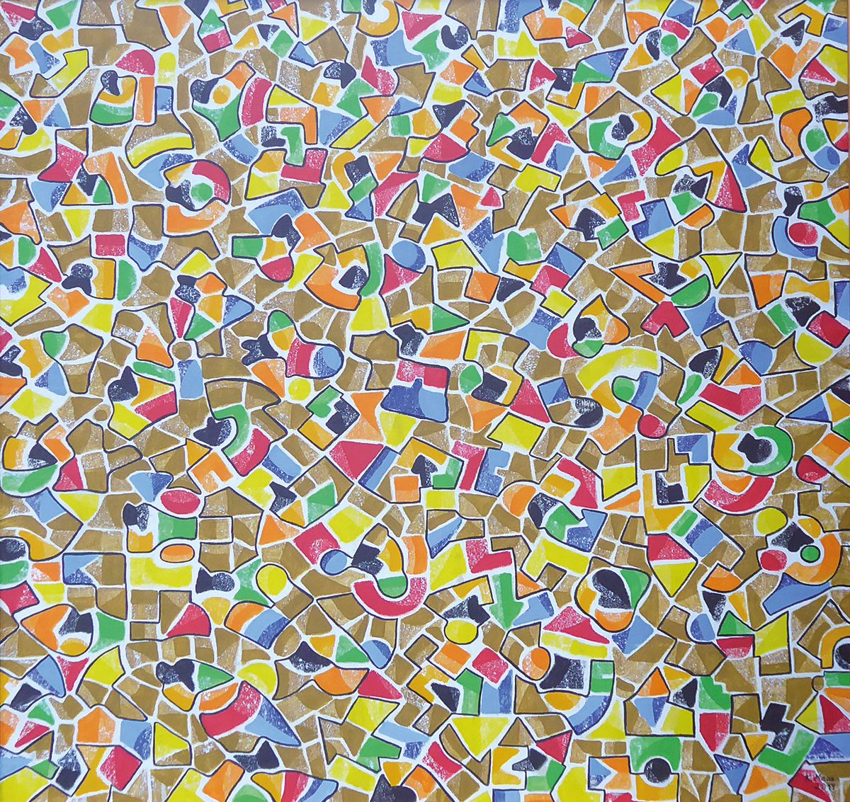 Karin Maas, geb. 1952, Messen und Ausstellungen im In-und Ausland, Hier: Vielfalt der Formen, Acryl/Lwd, rechts unten sign., dat.2020, R. gesamt ca. ...
