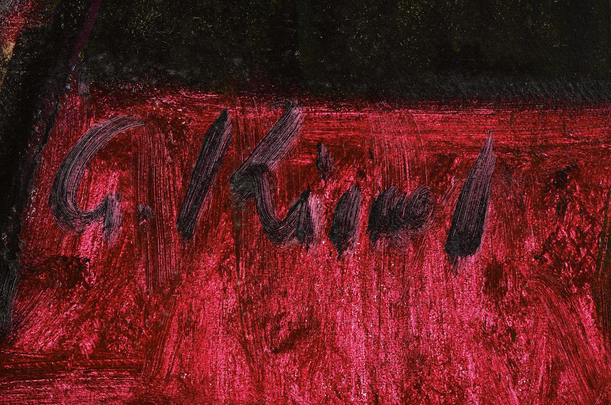 Detail a: Gernot Kissel, 1939-2008, Blumenstilleben, Öl/Lwd, sign., ca. 84x63 cm, R.