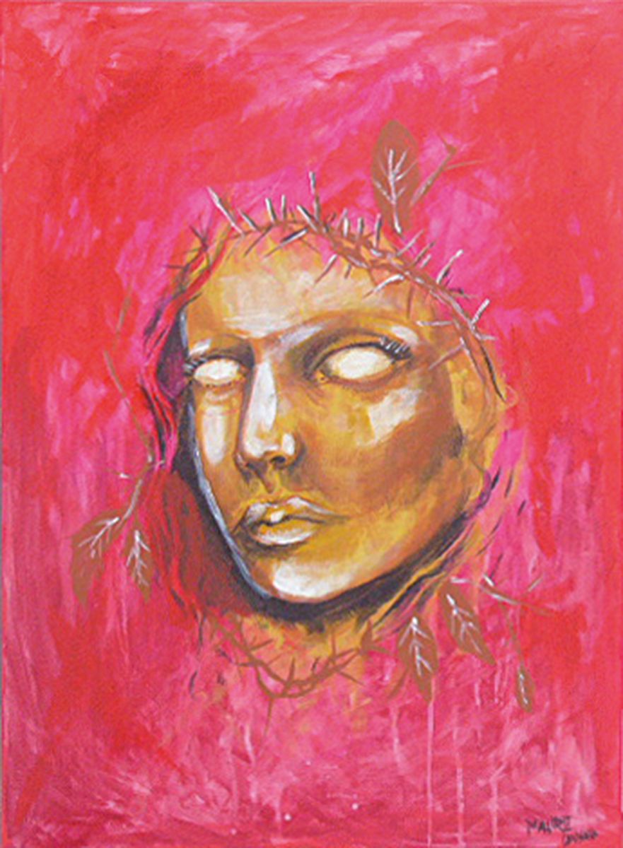 Mauro Cannata, Süd Italien, Titel: Il tradimento, Öl/Lwd., ca. 70x50 cm