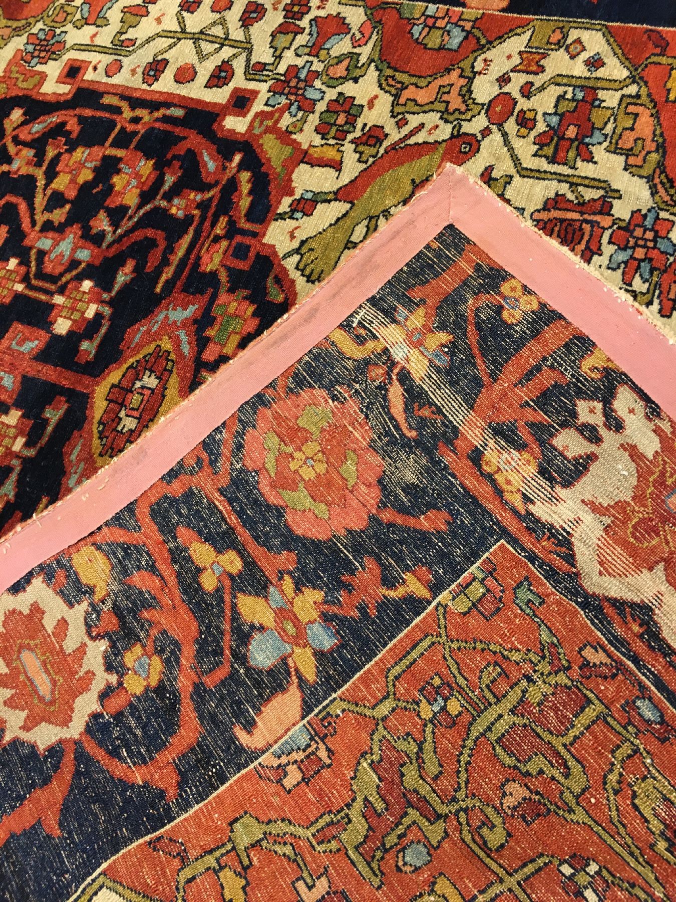 Detail h: Sehr feiner Mischan Malayer antik, Westpersien, 19.Jhd., Wolle geknüpft auf Baumwolle. Bemerkenswert fein geknüpfter Malayer aus dem Dorf Mischan ...