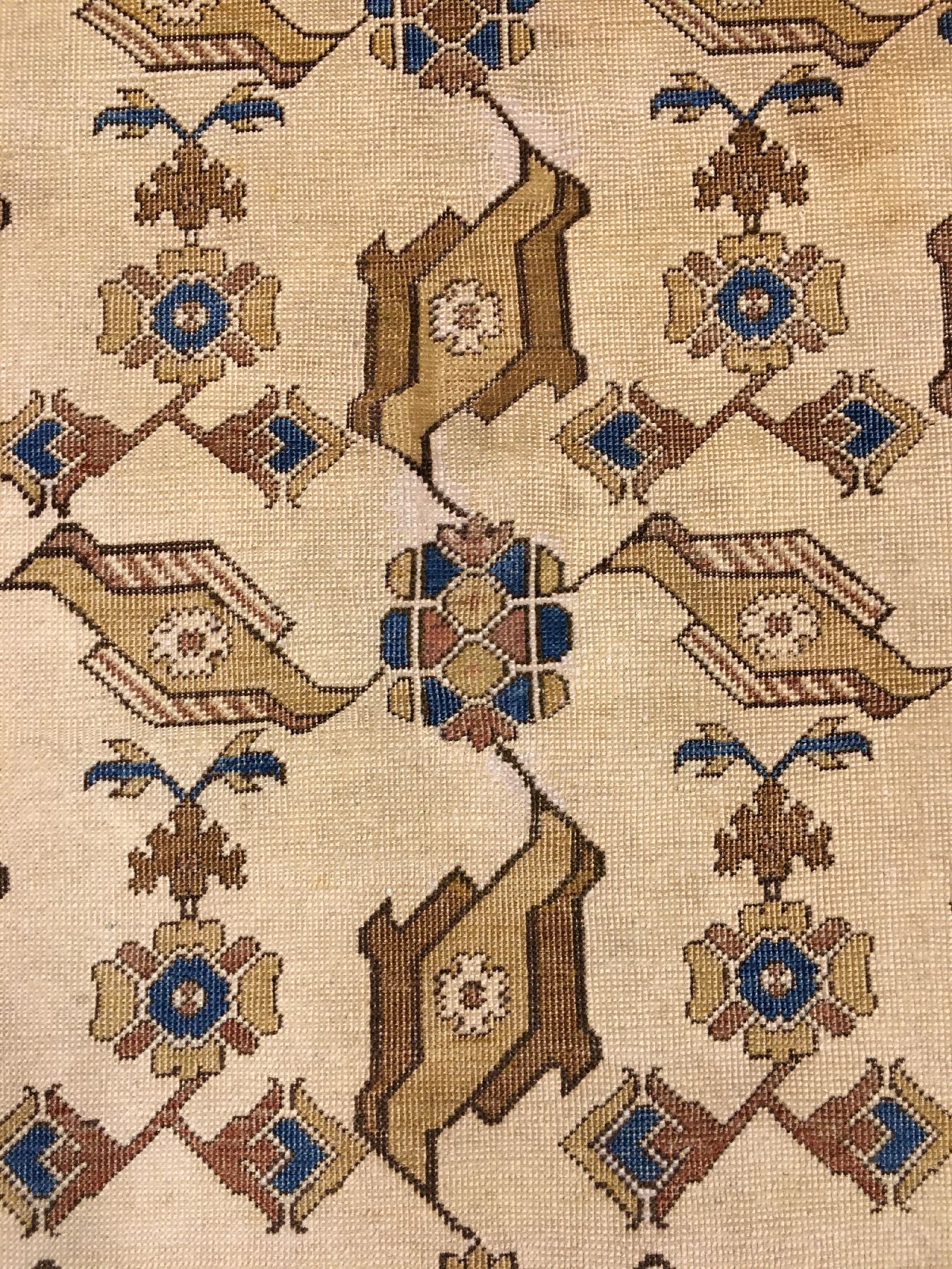 Detail c: Vogel Selendi "Theodor Tuduc" alt, Rumänien Bukarest, um 1925, Wolle geknüpft auf Wolle. Dieser Teppich ist eine Arbeit des bekanntesten ...