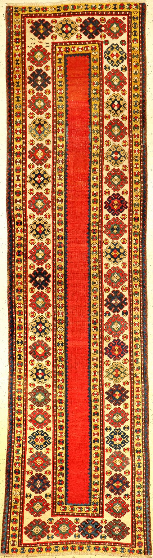 Seltene Saliani "Galerie" antik, Südkaukasus, 19.Jhd., Wolle geknüpft auf Wolle. Diese seltenen Teppiche mit "Met-Hane" Feld ...