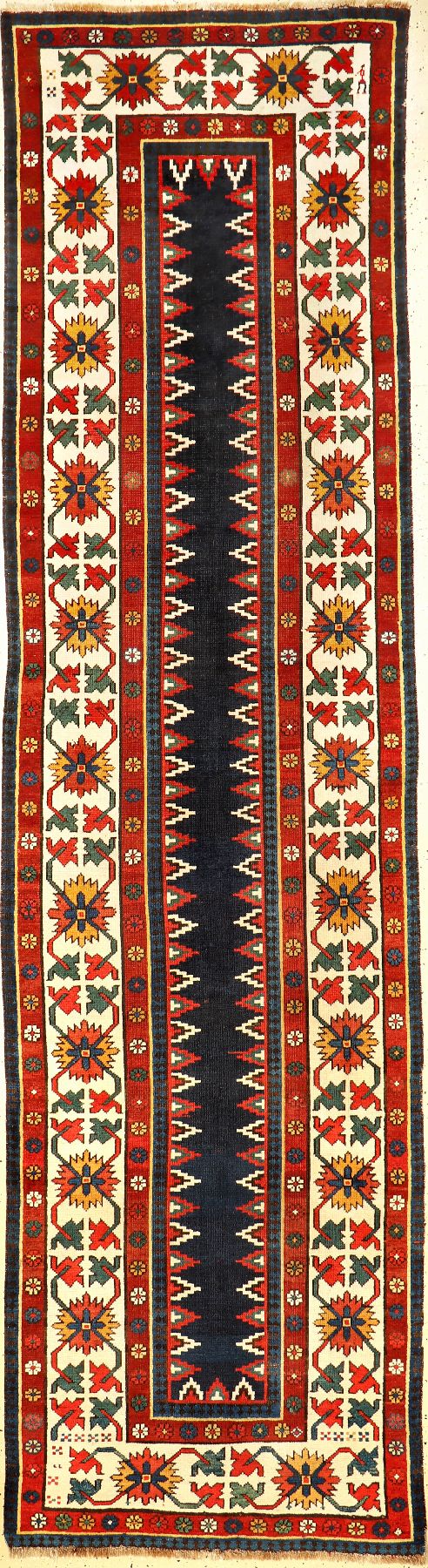 Seltene feine Schahsavan "Galerie" antik, Südostkaukasus, 19.Jhd., Wolle geknüpft auf Wolle. Transkaukasische Galerie aus dem Südosten ...