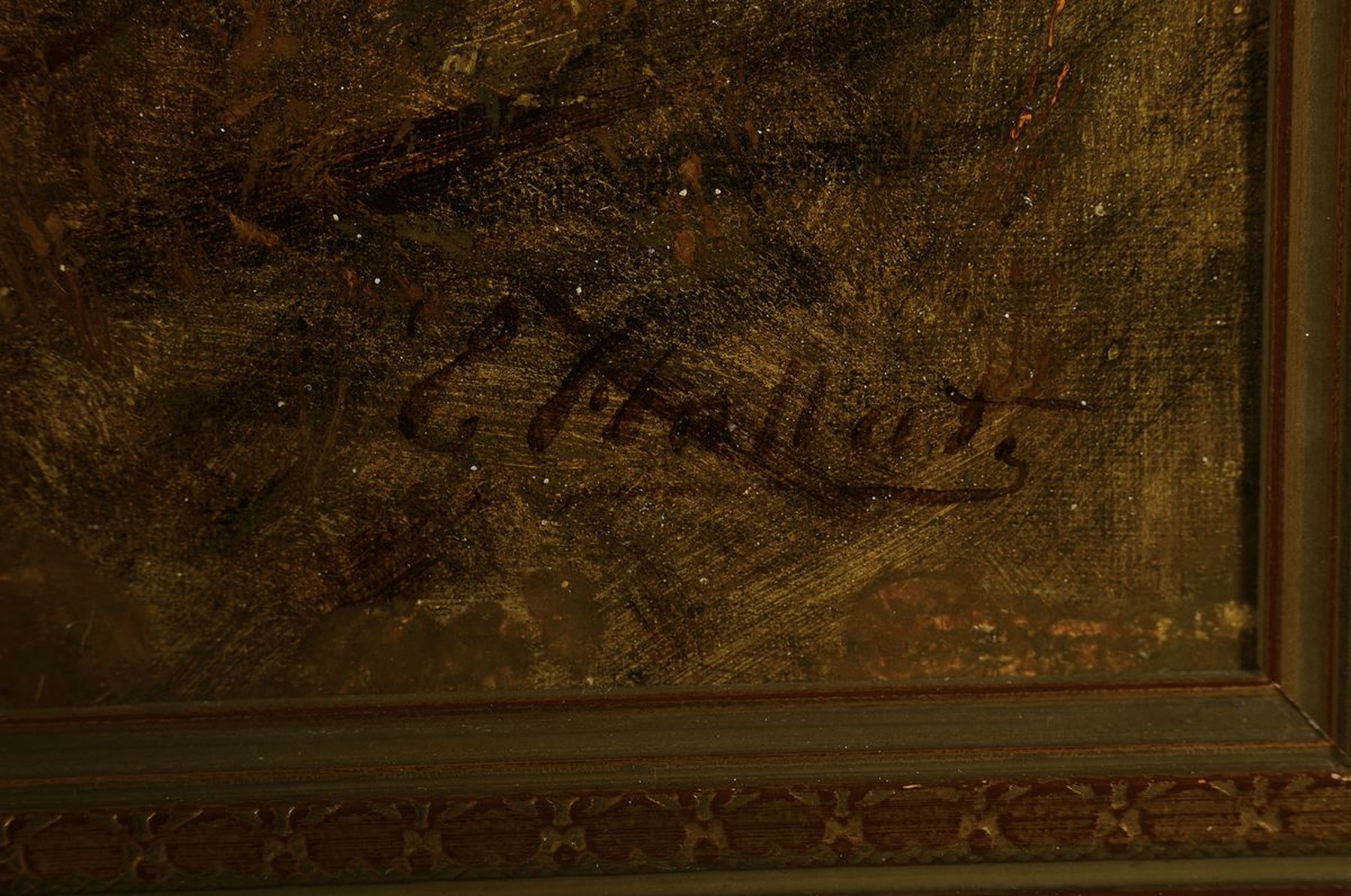 Detail a: Emil Hallatz, 1837 Frankfurt/Oder - 1888 Berlin, Studium an der Akademie Berlin, dann Carl Steffeck, bekannt für seine Tier- und ...