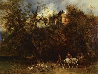 Emil Hallatz, 1837 Frankfurt/Oder - 1888 Berlin, Studium an der Akademie Berlin, dann Carl Steffeck, bekannt für seine Tier- und ...