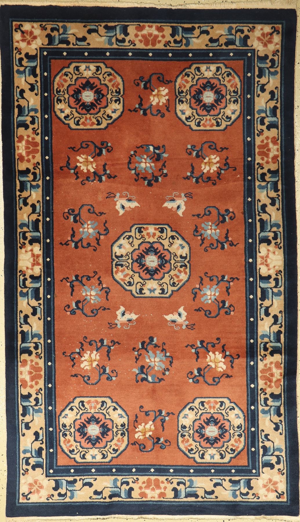 China Antique-Finished, China, ca. 40 Jahre, Wolle auf Baumwolle, ca. 213 x 122 cm, EHZ: 3
