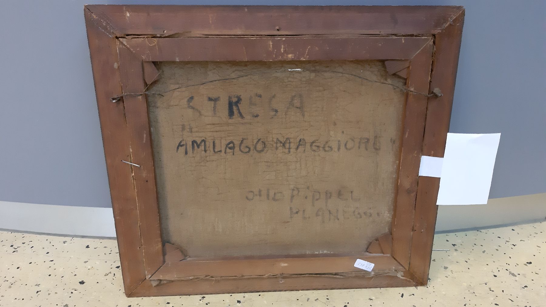 Detail h: Otto Pippel, 1878 Lodz - 1960 München, Stresa am Lago Maggiore, sommerliche Ansicht auf den See, frühes Werk des Künstlers mit lockerem und ...