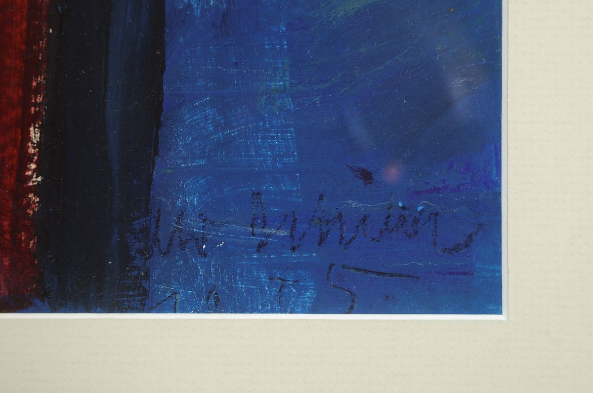 Detail a: Otto Ditscher, 1903 Neuhofen-1987, Jazz, Gouache auf Papier, rechts unten signiert und dat. 19 ? 5, ca. 47x60cm, PP, u.Gl., R. ca. 74x86cm