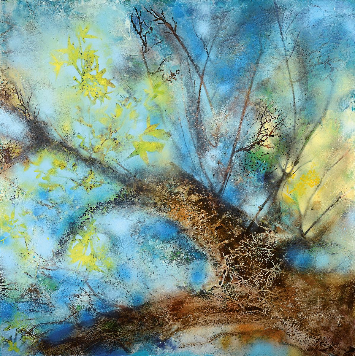 Marion Schmidt, geb. 1963 Eschwege, Sky, Acryl auf Lwd, signiert, ca. 100x100cm