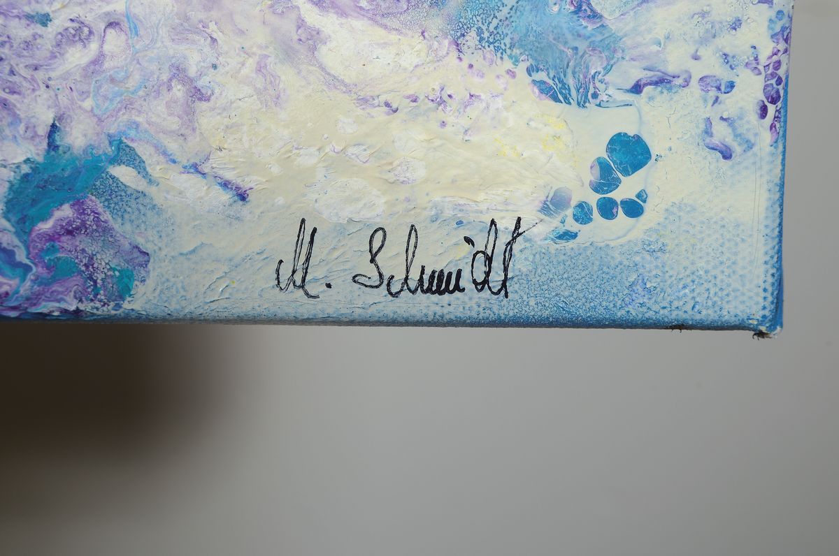 Detail a: Marion Schmidt, geb. 1963 Eschwege, Ocean Blue, Acryl auf Lwd, signiert, ca. 80x100cm