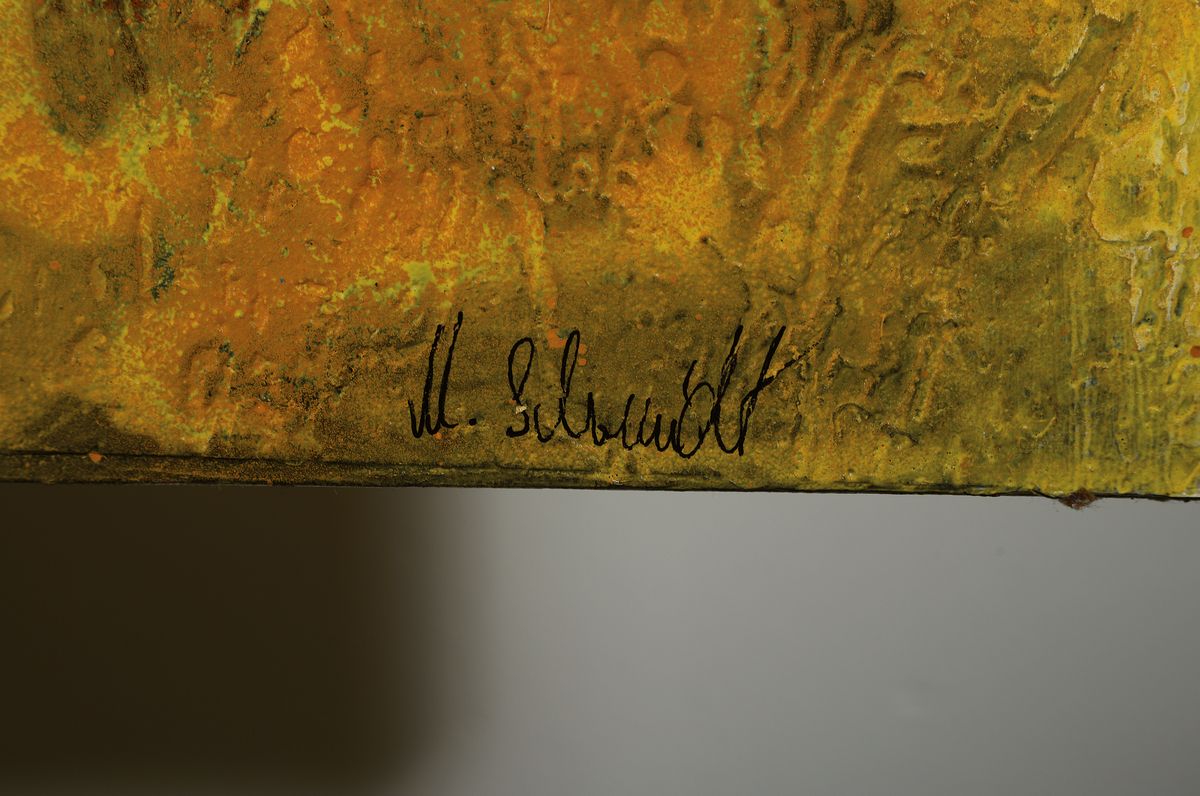 Detail a: Marion Schmidt, geb. 1963 Eschwege, Nature, Acryl/Lwd, rechts unten signiert, ca. 100x100cm