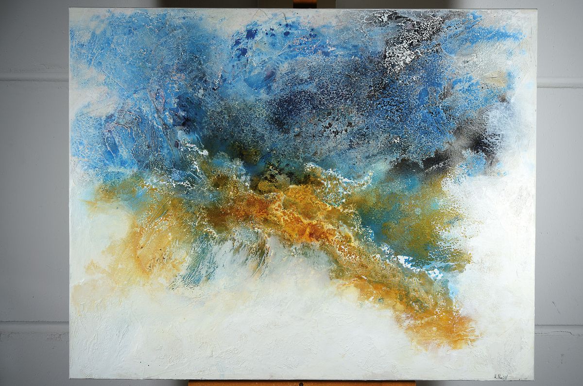 Detail k: Marion Schmidt, geb. 1963 Eschwege, Nature II, Acryl/Lwd, rechts unten signiert, ca. 80x100cm