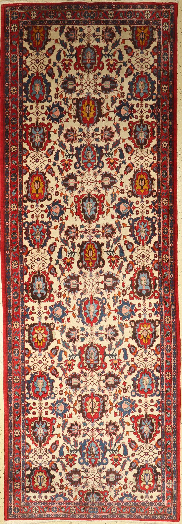 Weramin alt, Persien, ca. 50 Jahre, Wolle auf Baumwolle, ca. 332 x 114 cm, EHZ: 2-3