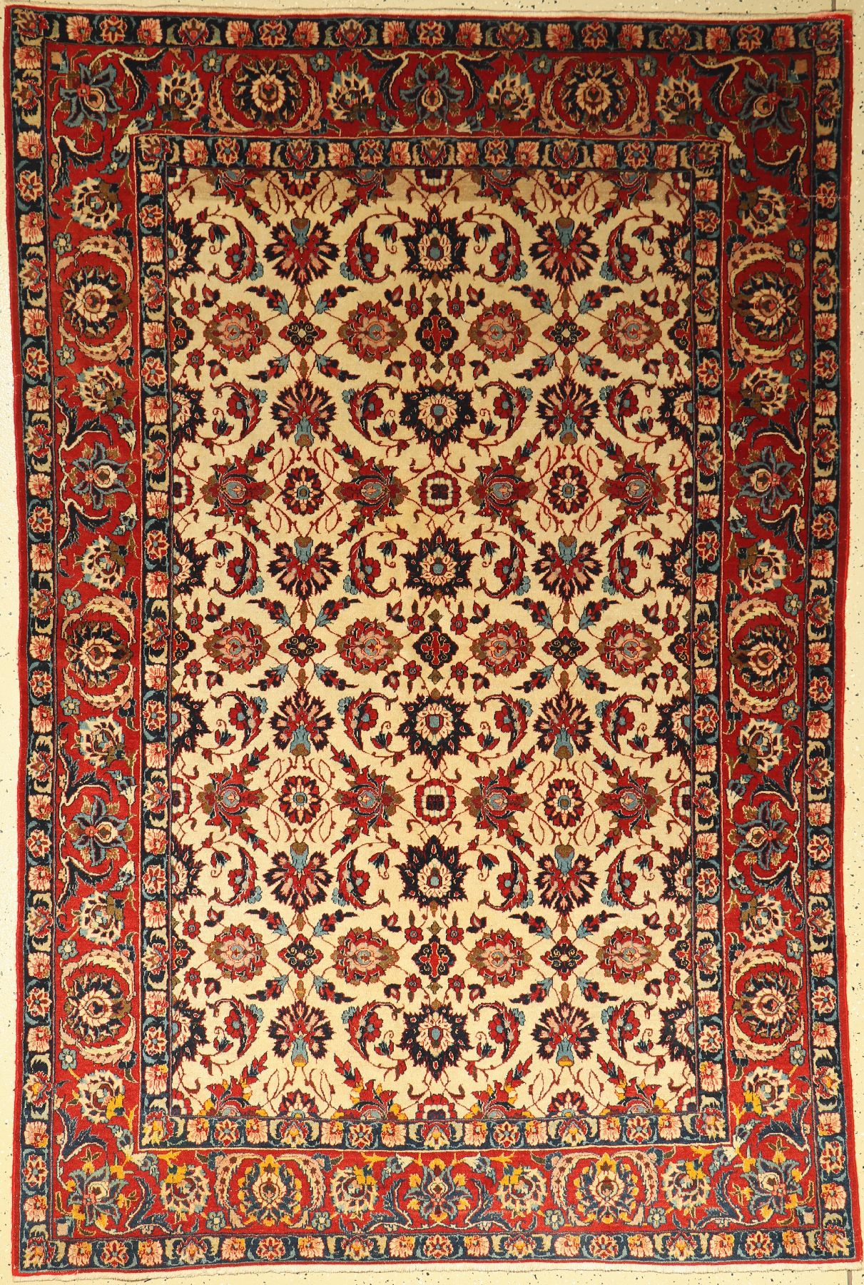 Esfahan alt, Persien, um 1940, Wolle auf Baumwolle, ca. 217 x 145 cm, EHZ: 3