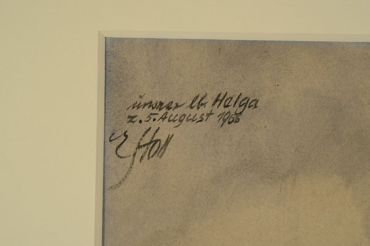 Detail a: Eugen Stoll, 1895-1978 Ludwigshafen, Studium an der Akademie Karlsruhe, Meisterschüler von Albert Haueisen, hier: Porträt des US-amerikanischen ...