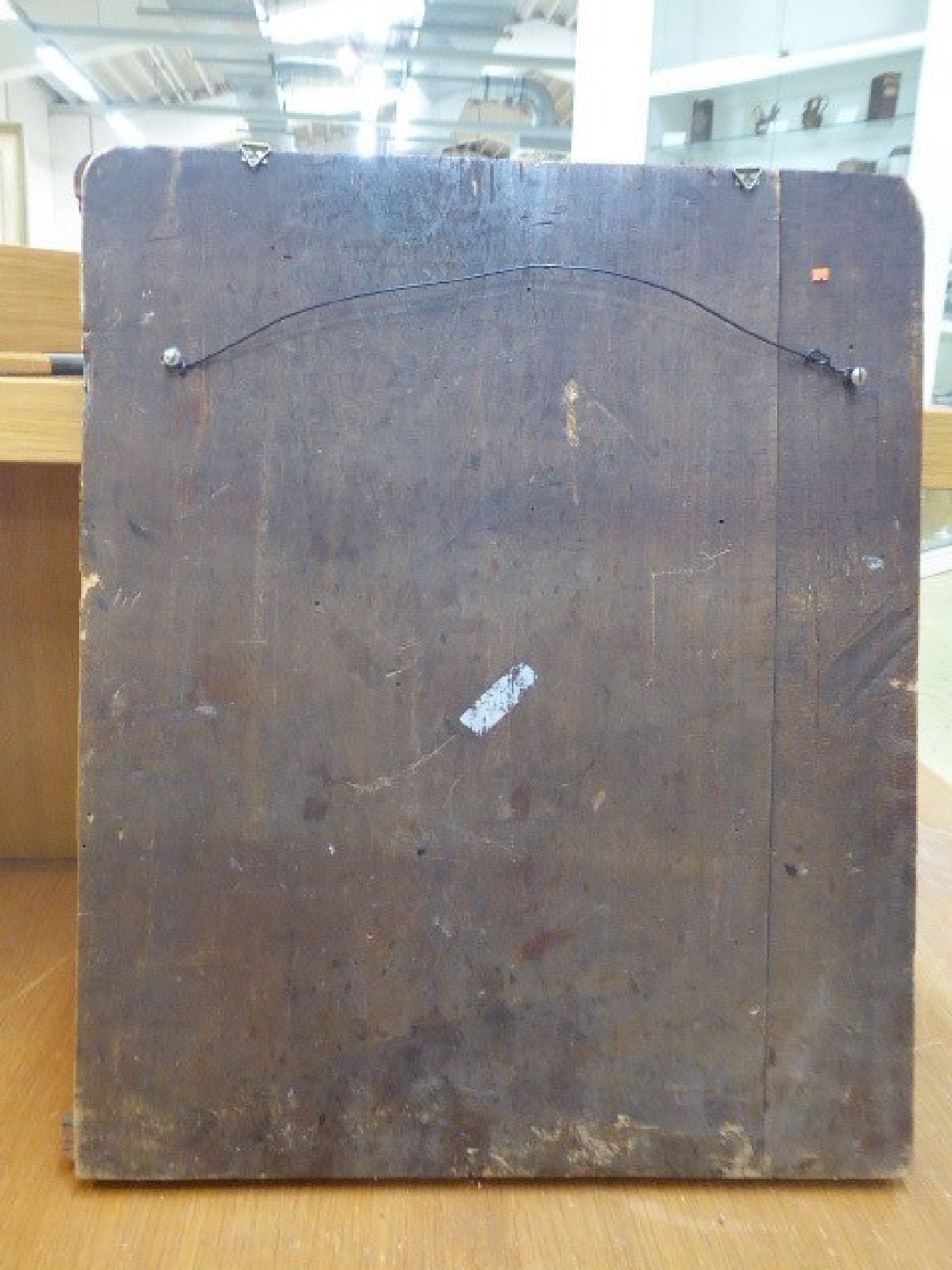 Detail e: Große Ikone, Russland, 2. Hälfte 19. Jh., Tempera auf Holz, mittig Christusdarstellung umgeben von verschiedenen Vita-Szenen, ca. 44x36cm