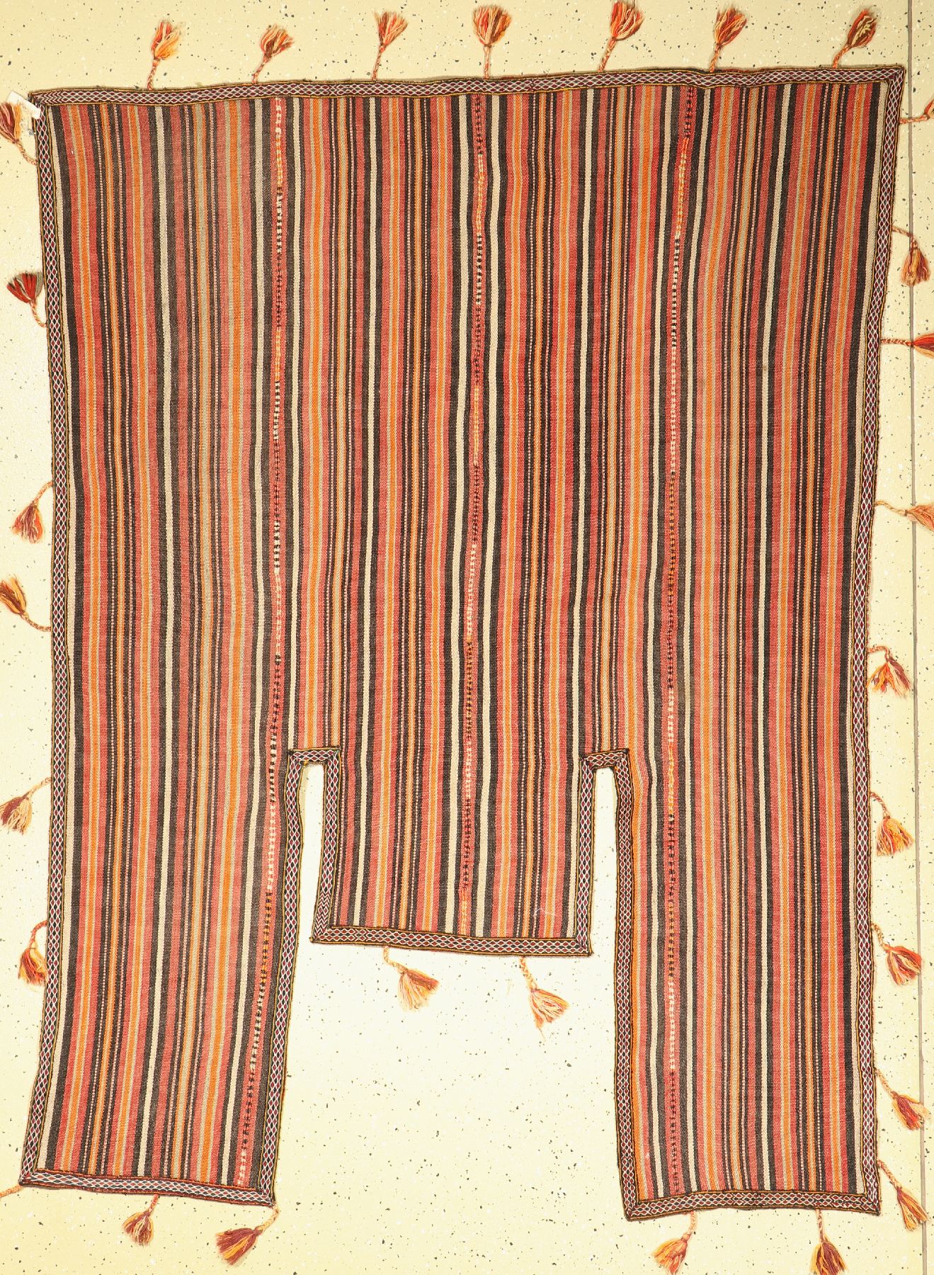 Nomaden Pferdedecke alt, Persien, um 1960, Wolle auf Wolle, ca. 200 x 150 cm, kleine Flecken