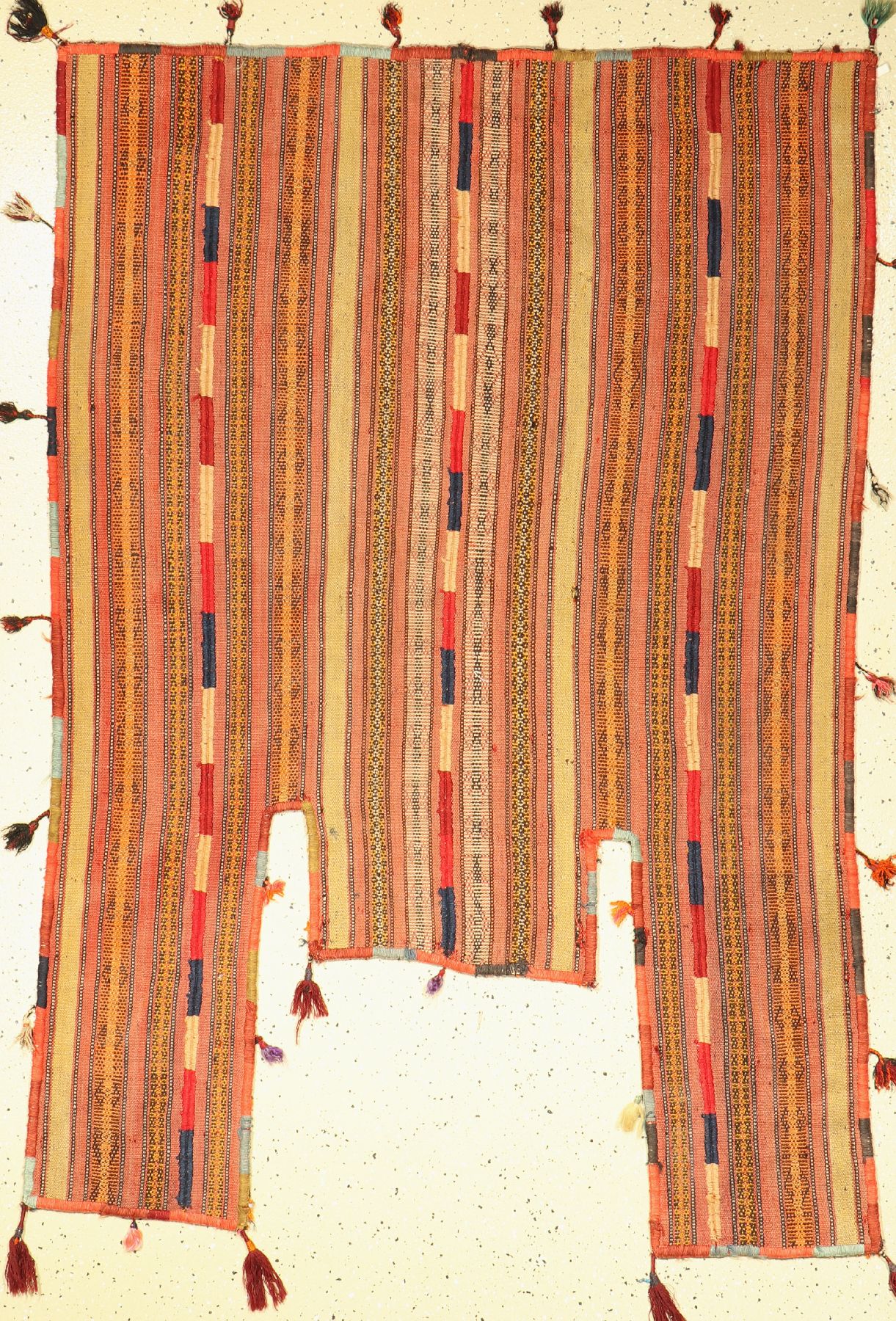 Nomaden Pferdedecke alt, Persien, um 1960, Wolle auf Wolle, ca. 183 x 125 cm, kleiner Riß