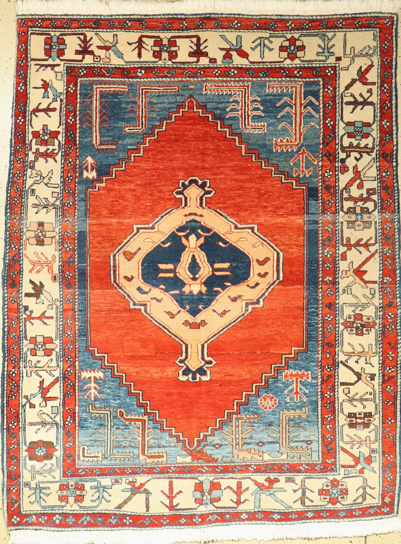 Azeri, Azerbaijan, ca. 30 Jahre, Wolle auf Baumwolle, ca. 189 x 148 cm, EHZ: 2