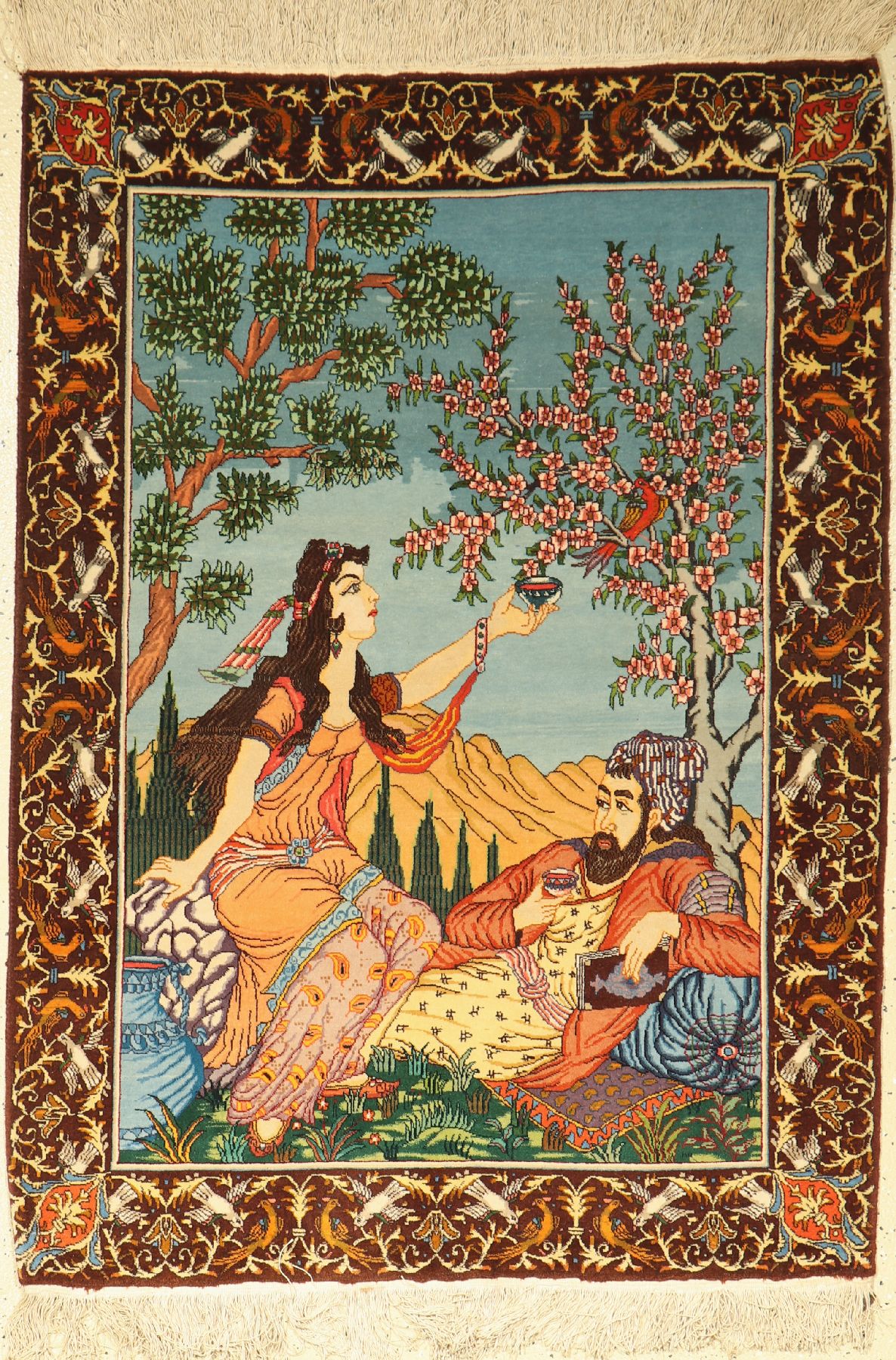 Täbriz, Persien, ca. 50 Jahre, Korkwolle, ca. 138 x 101 cm, EHZ: 2