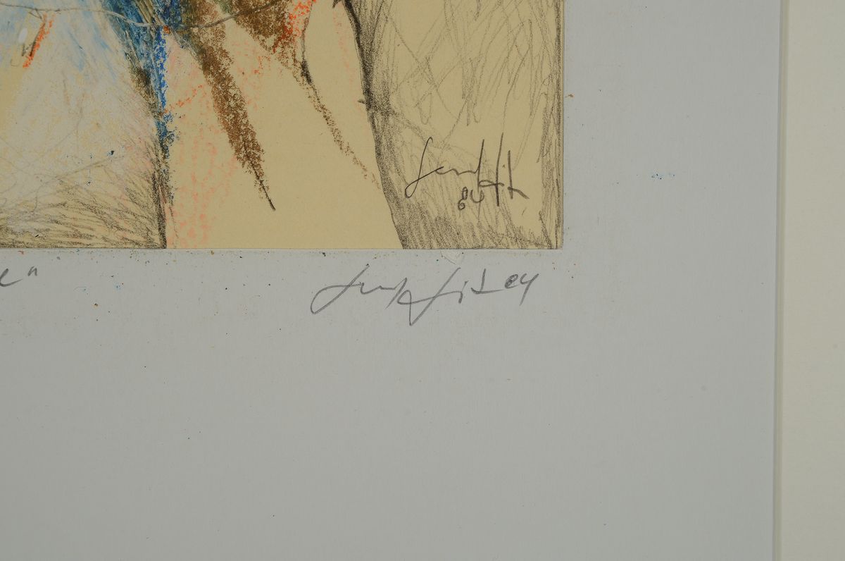 Detail c: Gerd Ditz, 1941-2004 Landau/Pfalz, Studium u.a. an der Freien Akademie Mannheim bei Prof. Berger-Bergner, zahlreiche Ausst., hier: drei kleine ...